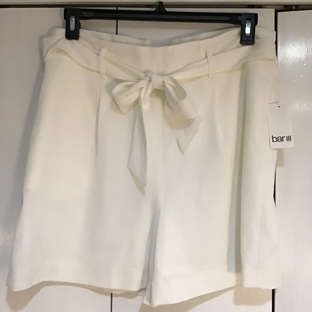 Bar III white shorts